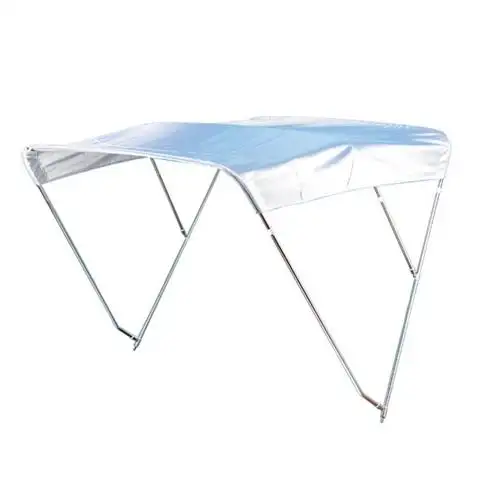 TENDALINO 3 ARCHI SOMBRERO INOX BIANCO 200X200X140H MM