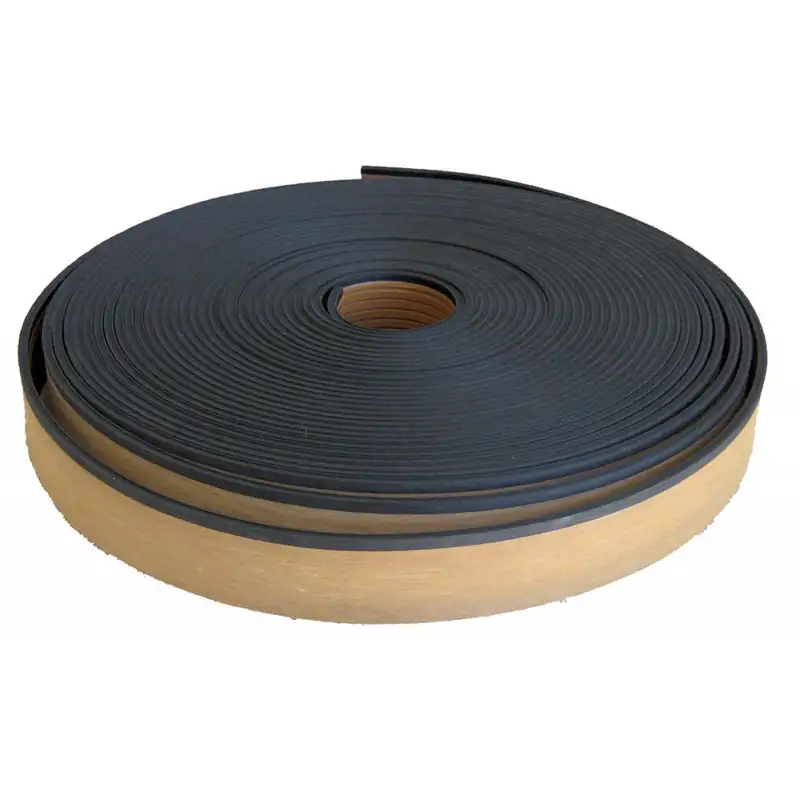 DOGA CON CALAFATAGGIO NERO LARGHEZZA 45 MM SPESSORE 5 MM - BOBINA da 22 MT
