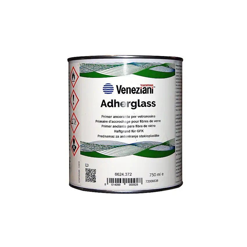 ADHERGLASS PRIMER ANCORANTE PER ANTIVEGETATIVE PER VETRORESINA O GEL COAT LT.0,750