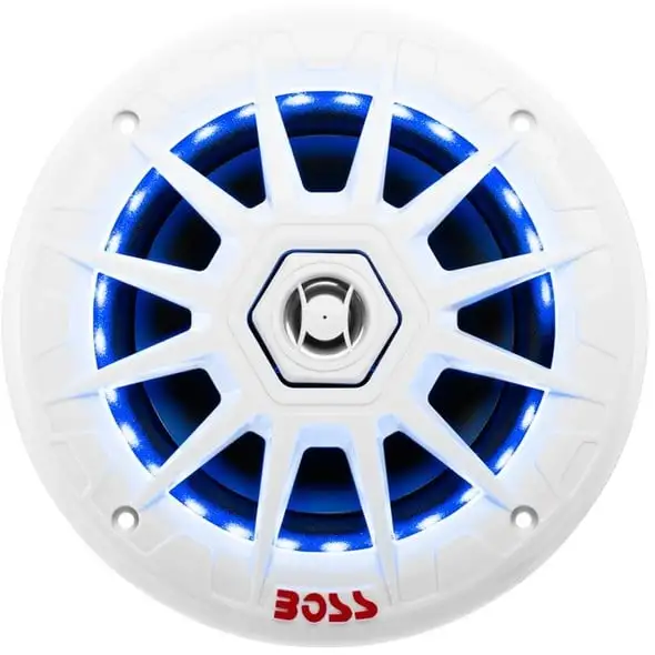 Altoparlanti con Led Boss Marine MRGB65 - Bianchi