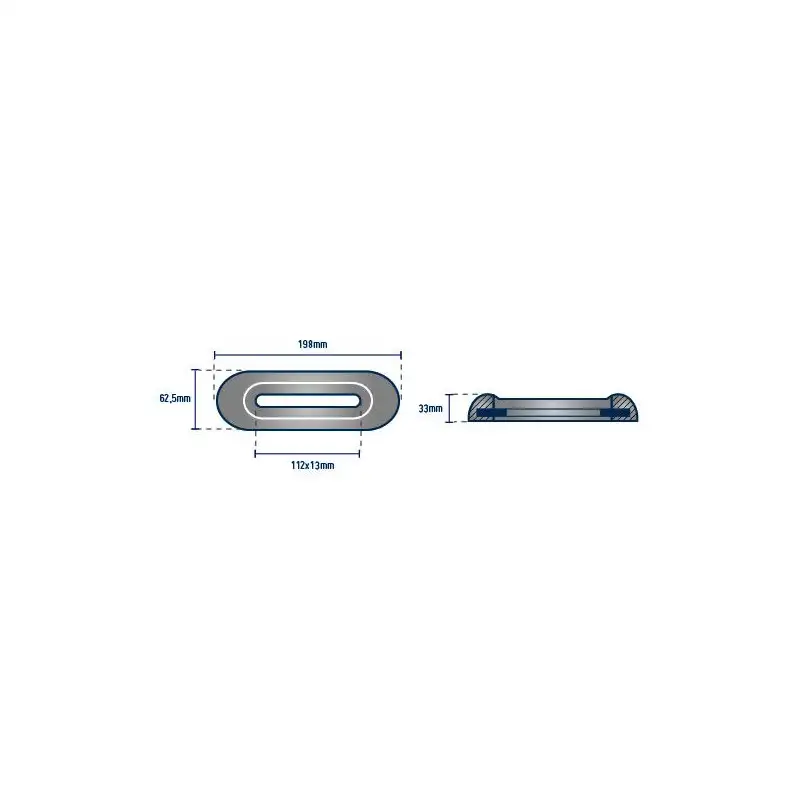 Anodo a bullone 1,2 kg non variabile