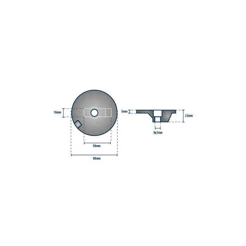 Anodo placca fuori-bordo MERCURY