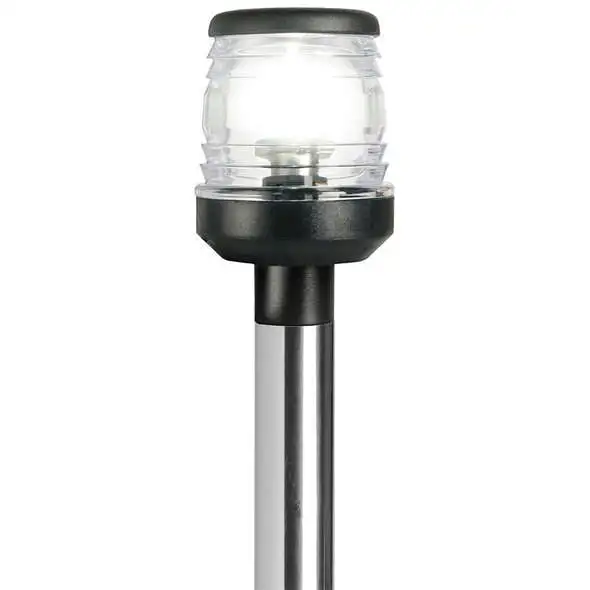 Asta LED 360° estraibile a parete 100 cm Nera