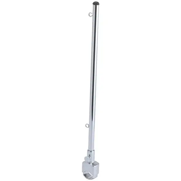 Asta portabandiera estraibile base per tubo. H cm.50