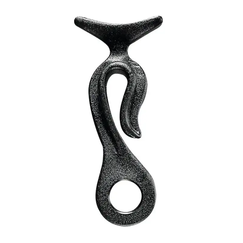 Aggancio parabordi su cavo 6 mm-Nero-