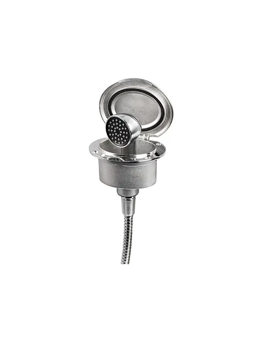 Box Elissa inox con Doccia e tubo nylon 2,5 m