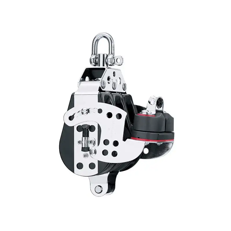 Bozzello winch MIDRANGE Hexaratchet® triplo con grillo e arricavo con strozzatore