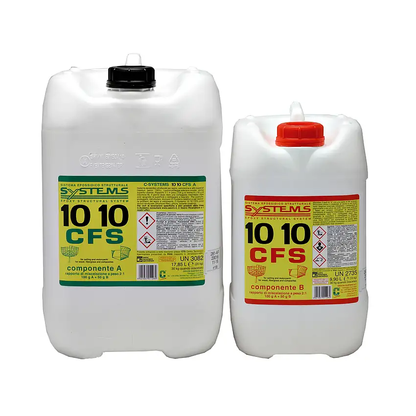 RESINA EPOSSIDICA C-SYSTEMS 10 10 CFS DA KG.30 COMPRESO CATALIZZATORE
