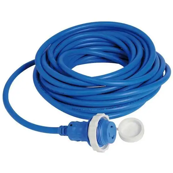 Cavo banchina con spina e Led - 30A - 15 Mt.
