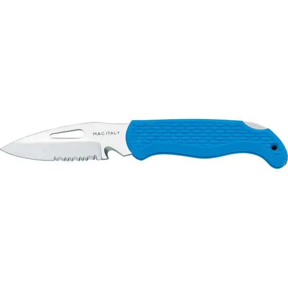 Coltello Inox a serramanico - Blu