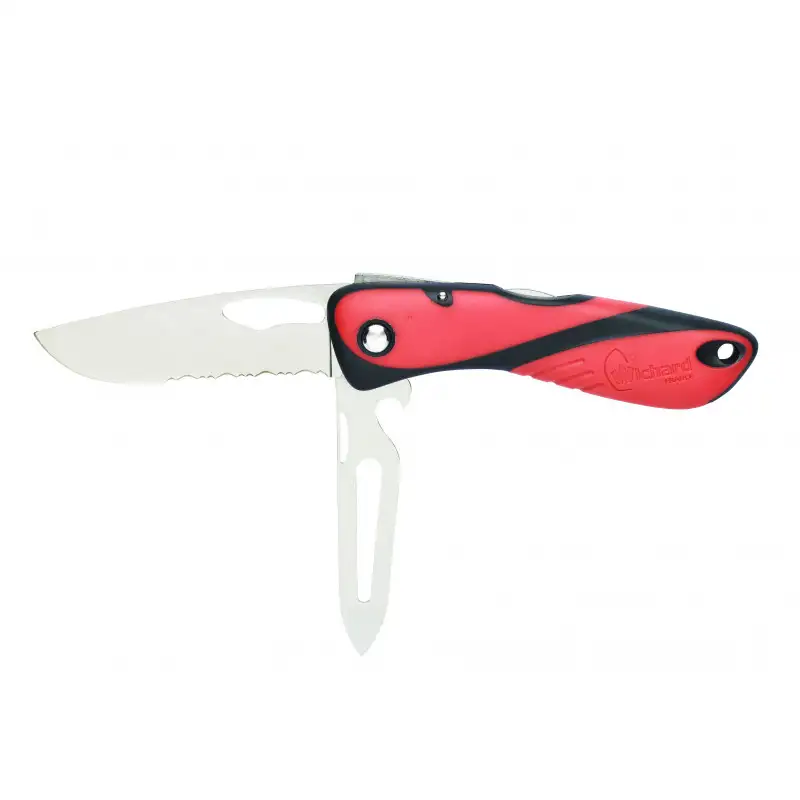 Coltello Offshore lama seghettata/ smanigliatore / punteruolo per impiombatura