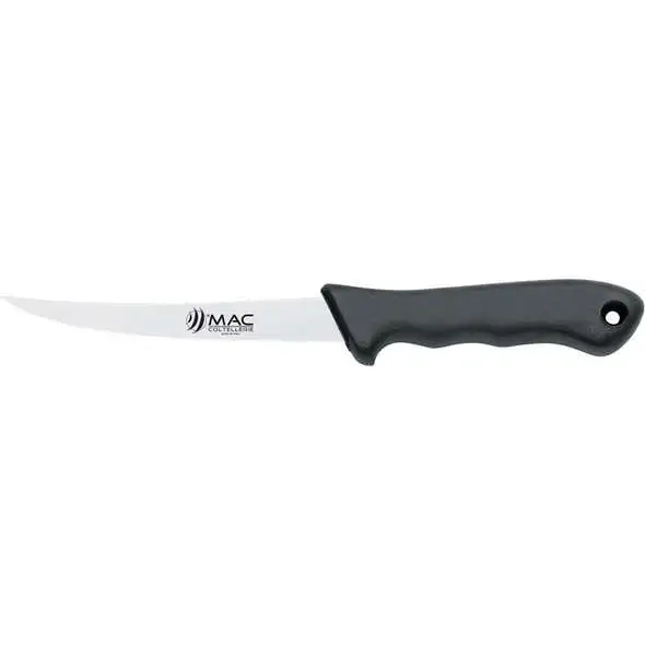 Coltello pesca Inox lama curva D305 C - Nero