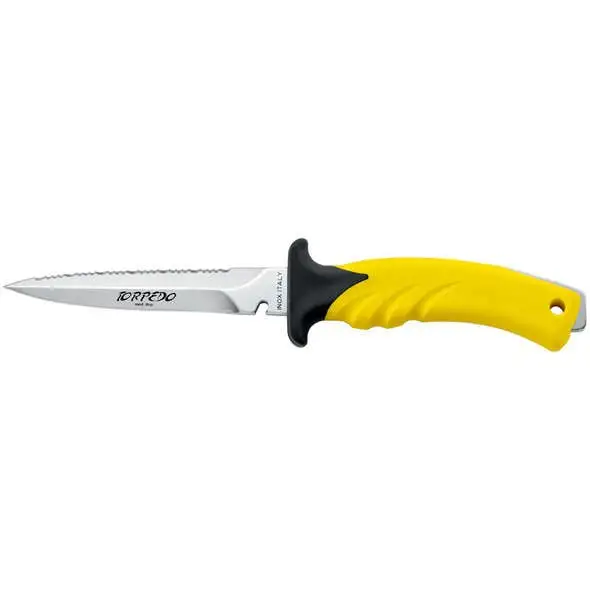 Coltello sub Acciaio Nitrogeno Torpedo 11 - Giallo
