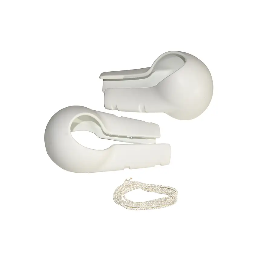 COPRICROCETTA UNIVERSALE IN POLIURETANO BIANCO MORBIDO PER CROCETTE CON CIRCONF. DA MM.100 A MM.360 IN CF DA PZ.2