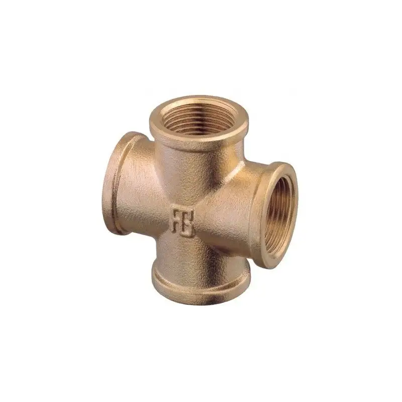 CROCIERA 4 VIE FFFF OTTONE CROMATO 3-4"