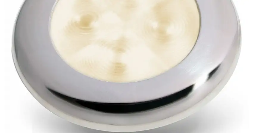 LUCE DI CORTESIA BIANCO CALDO - ACCIAIO INOX 12V