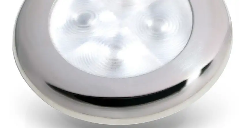 LUCE DI CORTESIA BIANCA - ACCIAIO INOX 12V