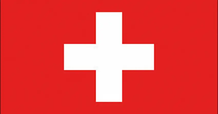 BANDIERA SVIZZERA CM.30X45