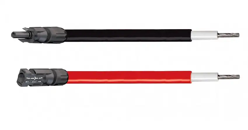 CAVI COLLEGAMENTO PANNELLO 2X8 MT
