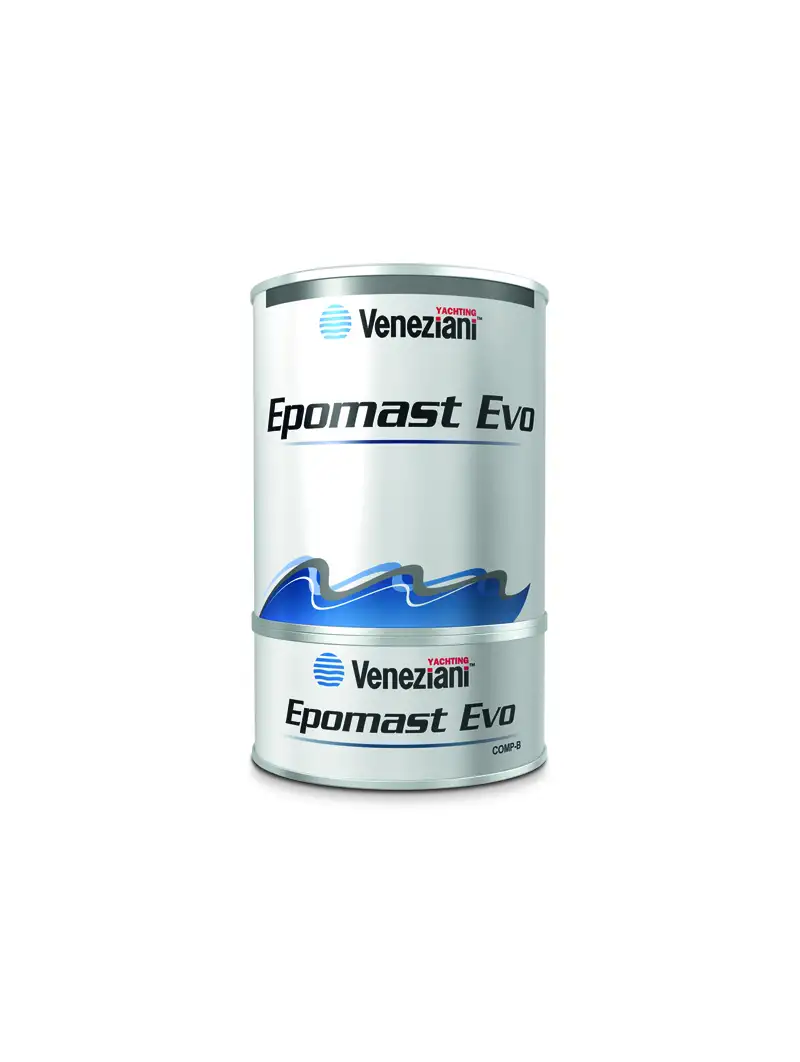 Veneziani Epomast EVO Stucco Epossidico Ultraleggero Bicomponente LT. 5 (A) + LT. 5 (B) | Stucco Nautico Professionale