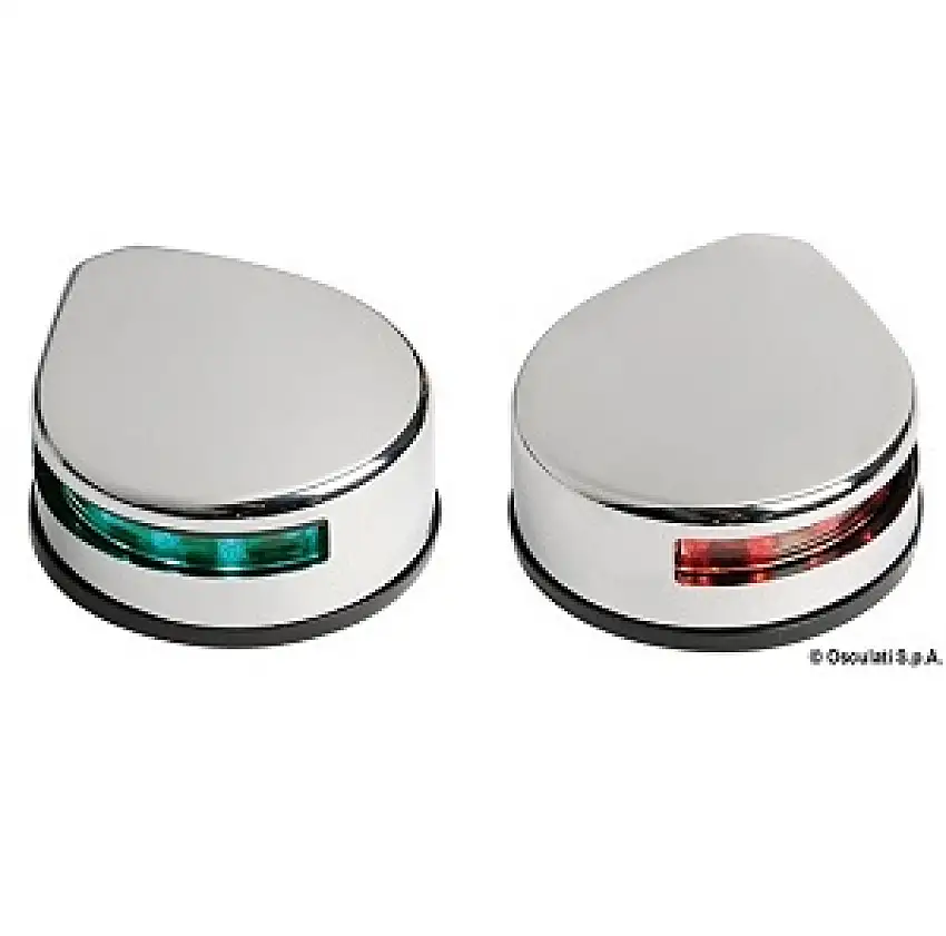 Fanale di via EVOLED 12v coppia rosso + verde mm.92,1 (11.041.24)