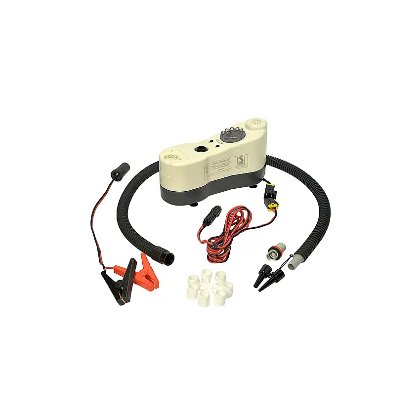 GONFIATORE SGONFIATORE ELETTRICO 12V 20 AMP 160 LT/MIN CON MANOMETRO BTP12 MANOMETER