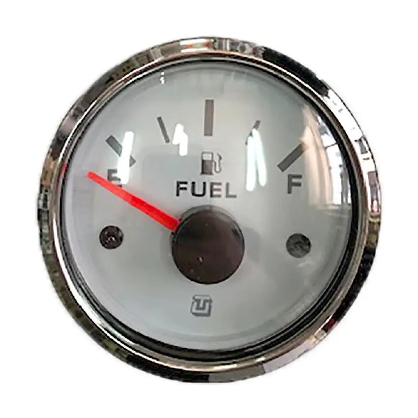 Indicatore livello carburante quadrante bianco serie LIPARI inox
