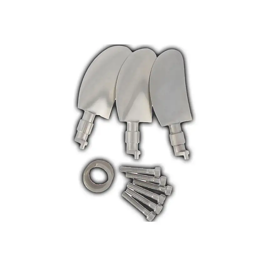 Kit di 3 lame Racing in acciaio inox