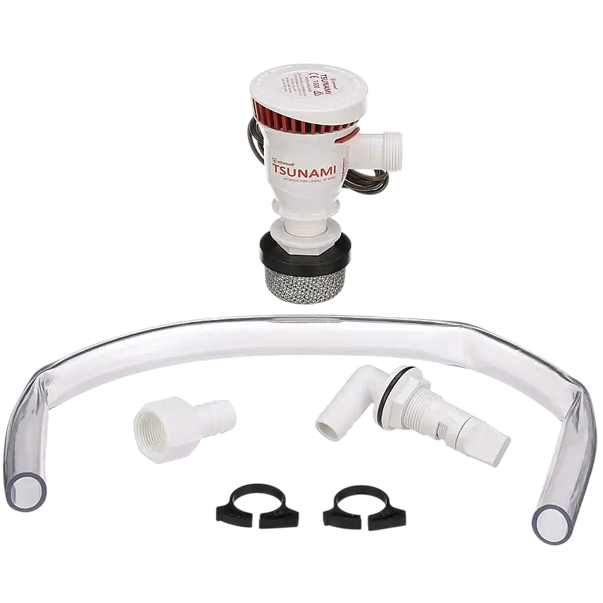Kit di installazione completo per la pompa di aerazione per acquari T500 - 12V - 31 L/min