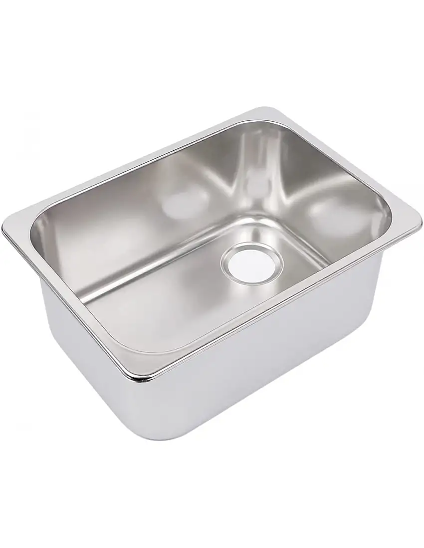 Lavello rettangolare in acciaio inox
