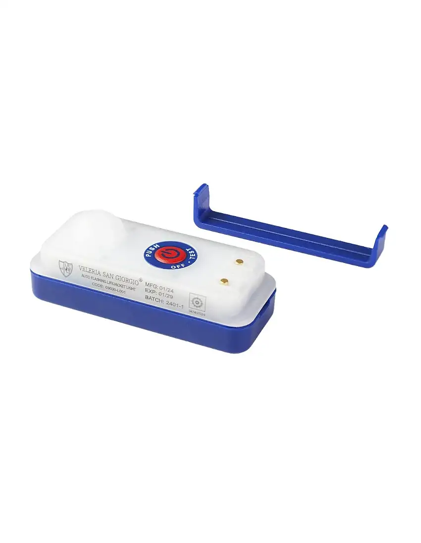 Luce Automatica per Giubbotto di Salvataggio – Modello L001 con Clip e Supporti