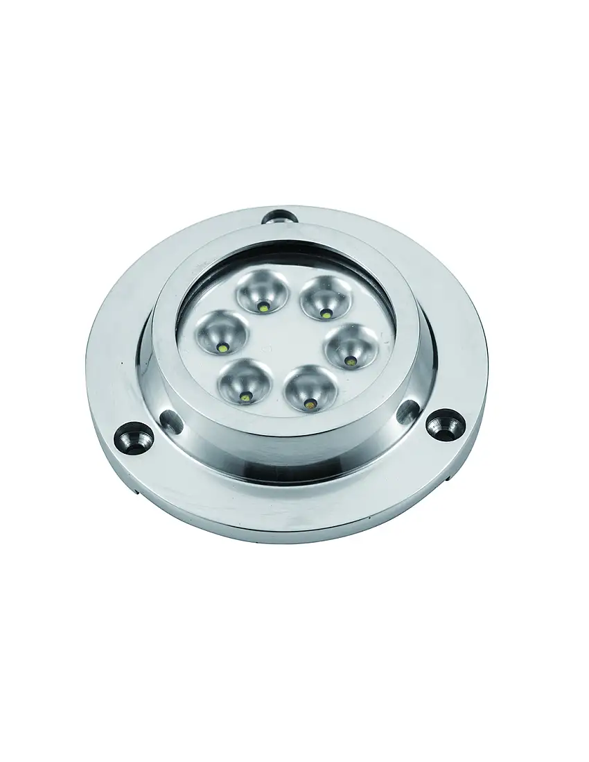 Luce Subacquea 6 LED 15W Inox AISI 316 IP68 Blu
