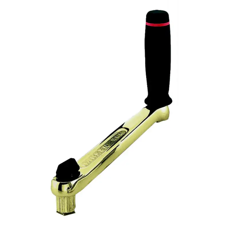 Maniglia in bronzo lucidato con fermo