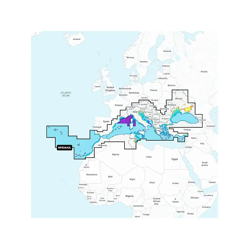 Navionics Cartuccia Sd 43x Plus Mediterraneo
