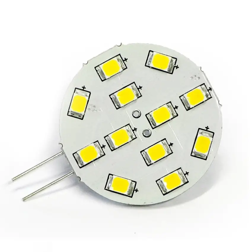 Lampadina led G4 SIDE 12smd2835 led luce fredda 8/35V mm.30