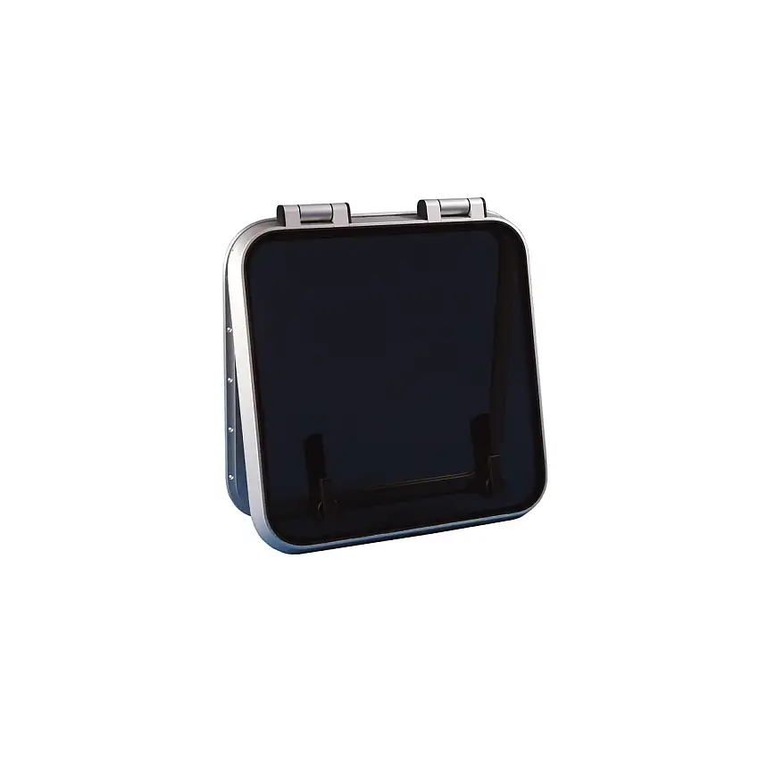 PASSO UOMO OBLO' IN LEGA LEGG.ANODIZZ.GEBO DECKHATCHES STAN.TAGLIO MM.620X620 ESTERNO MM.675X675 RAGGIO MM.55 SPESS.POLIC.MM.15