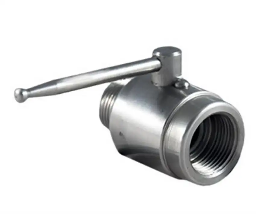 Rubinetto inox per raccordo allungato da 1 pollice