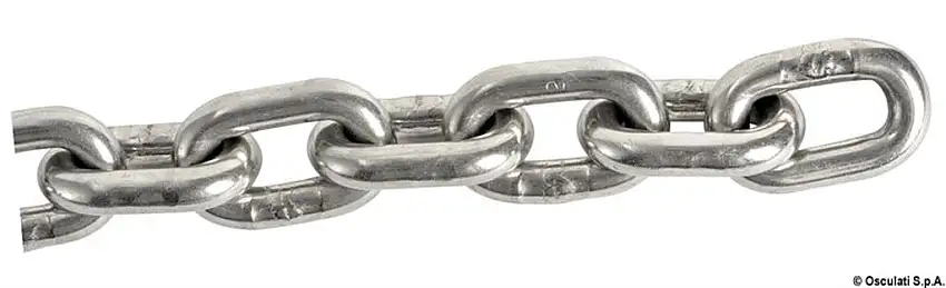 Catena inox calibrata 8 mm x 100 m