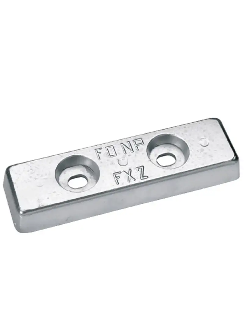 Anodo di Zinco Rettangolare 190x55xH25mm