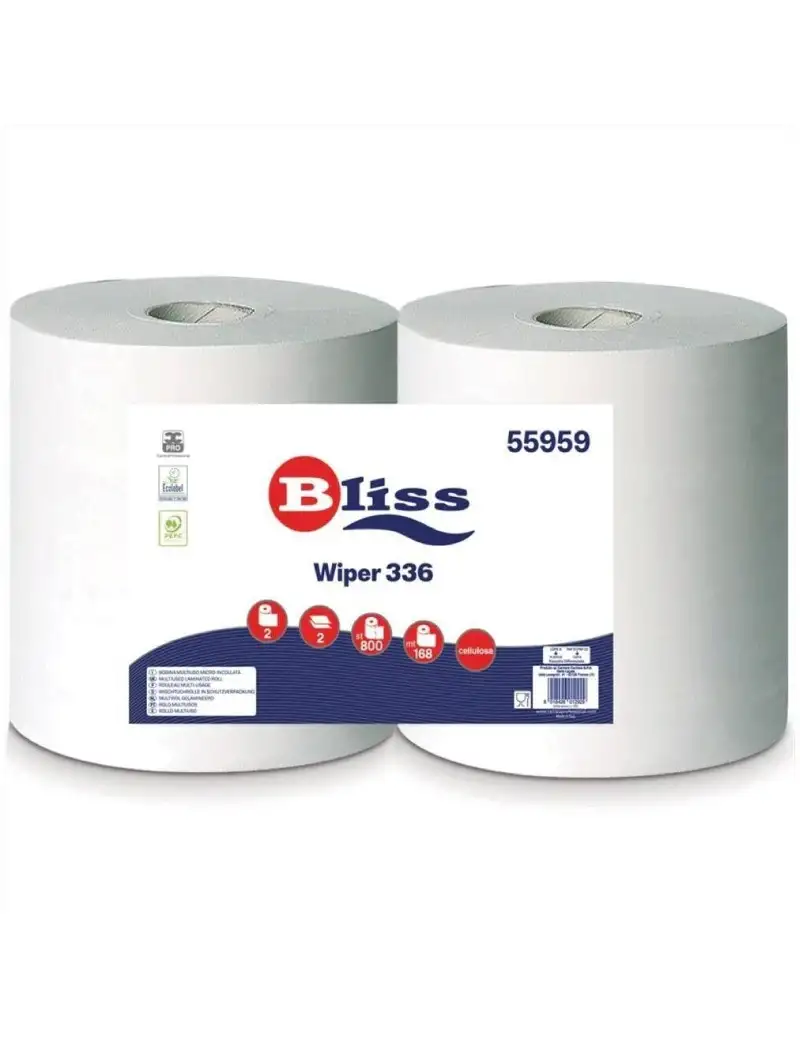 Bobina Carta 800 Strappi Pura Cellulosa