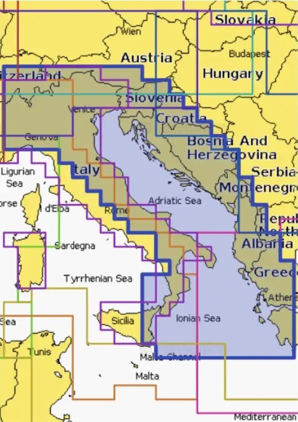 Navionics Platinum + NPEU014R Cartografia Adriatico