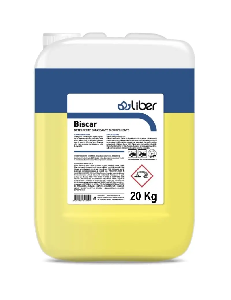 BISCAR Detergente Sgrassante Bicomponente 20 Kg