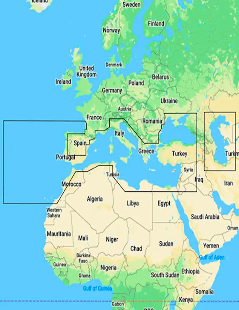 C-Map Discover M-EM-Y045-MS Mediterraneo Sud Ovest