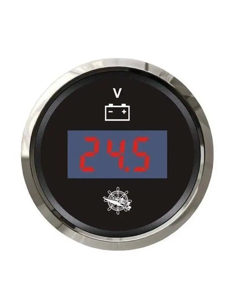 Voltometro Digitale 18/32V Inox Nero Osculati