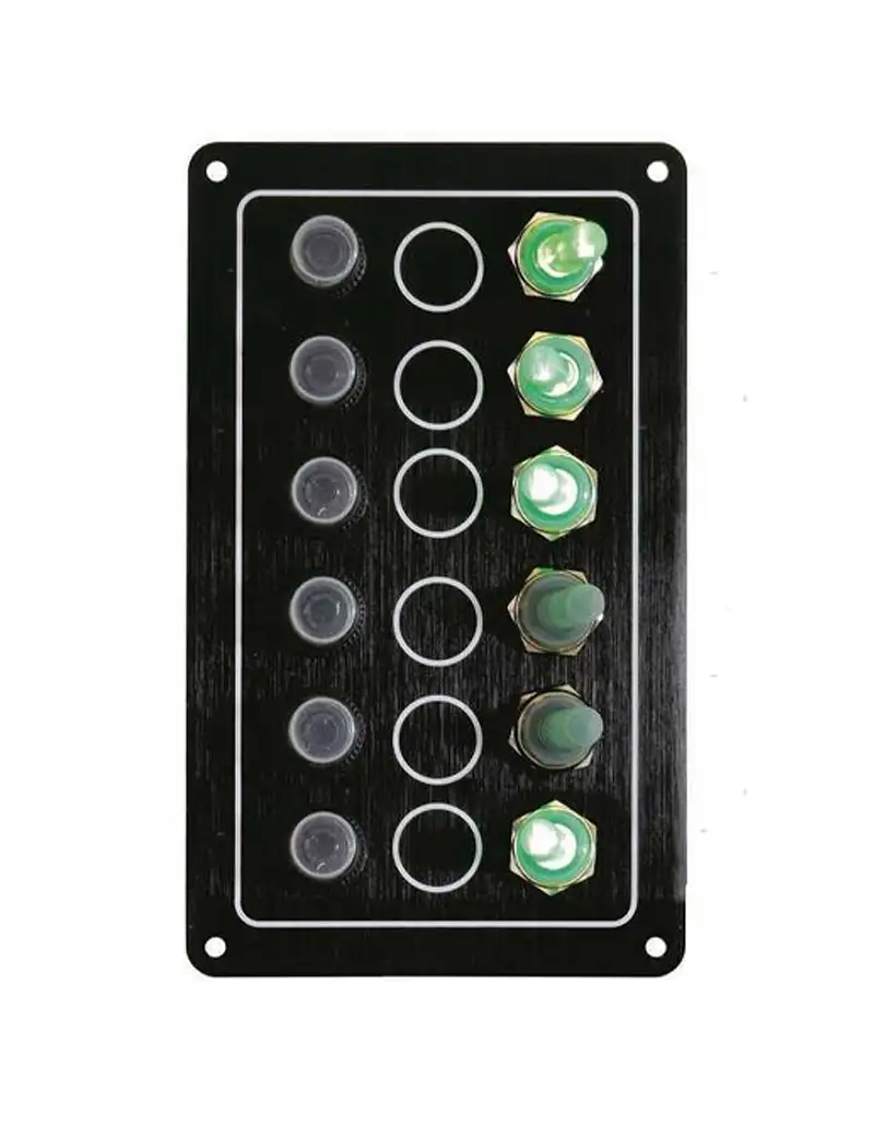 Pannello Elettrico Ghost 6 Interruttori 170x100mm