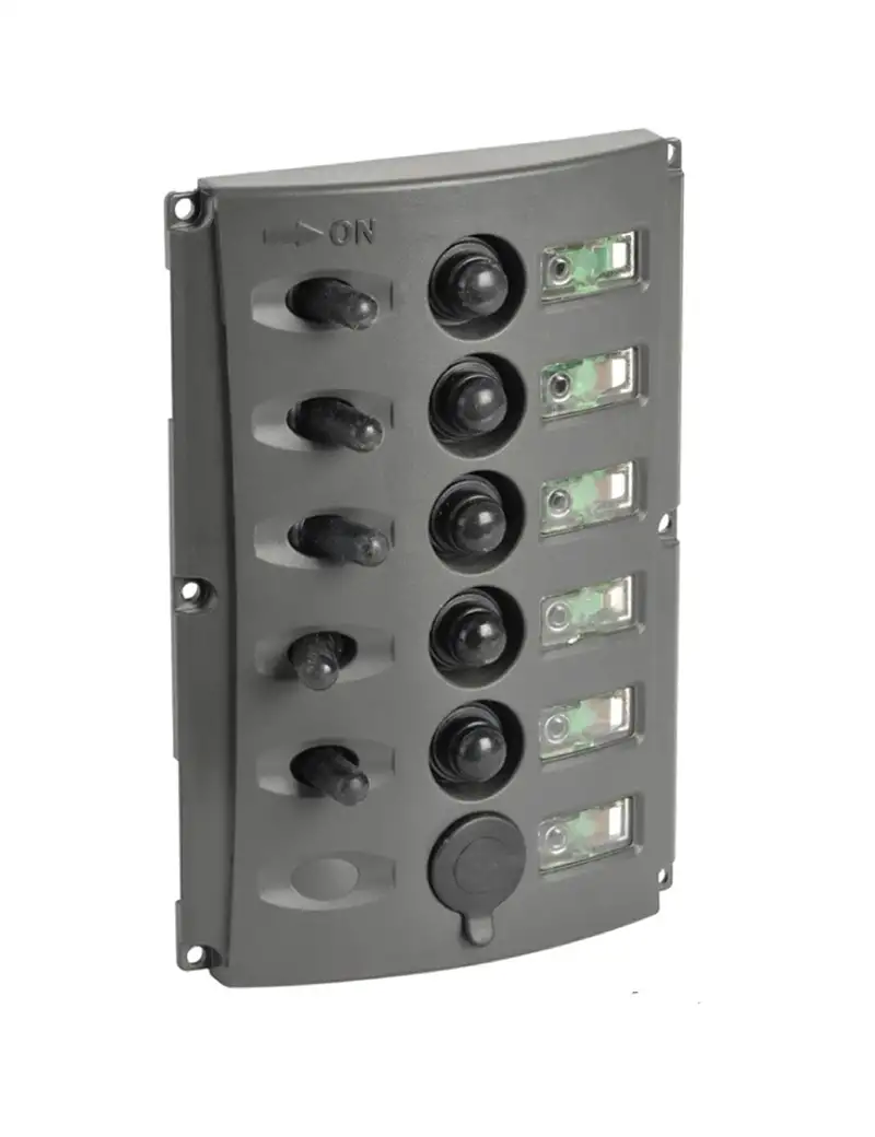 Pannello Elettrico 5 + USB (stagna) 165x115mm