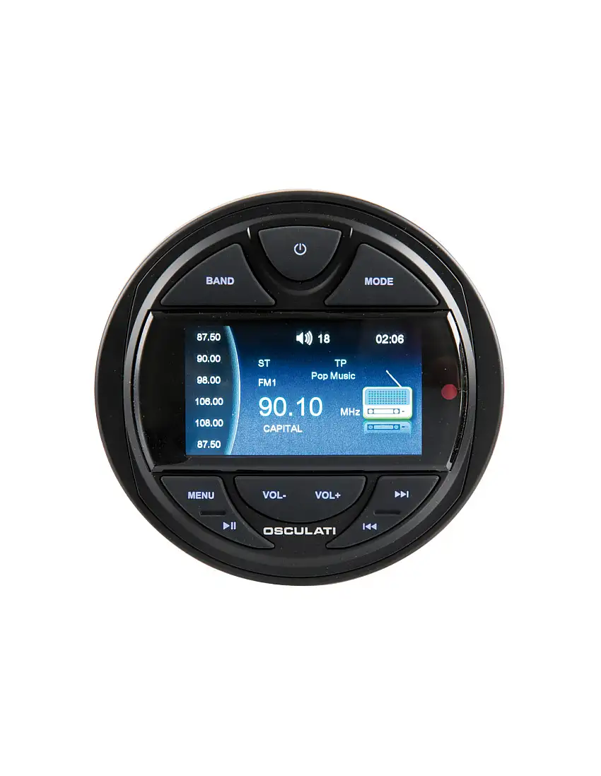 Radio da cruscotto con telecomando e antenna DAB inclusa