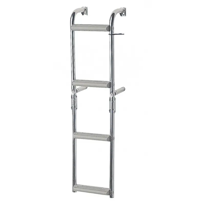 Scaletta in acciaio inox semi-pieghevole