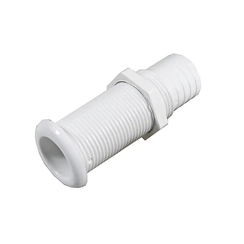 Scarico a mare in pvc bianco con portagomma ø mm.25
