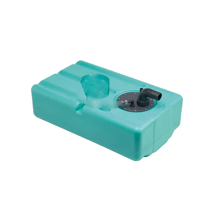 SERBATOIO ACQUA IN PLASTICA CON INCASSO PER POMPA AUTOCLAVE LT.52 LUNG.MM.750 LARG.MM.390 ALT.MM.200 PESO KG.4,5